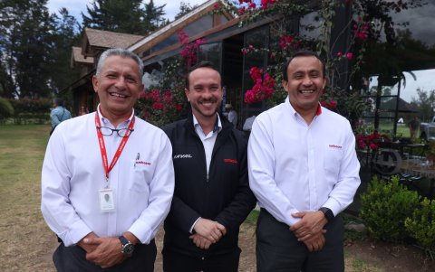 Esteban Salazar, Erick Chiriboga y Christian Mendía.