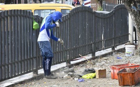 Un parque de Las Acacias fue limpiado en el sur de Guayaquil