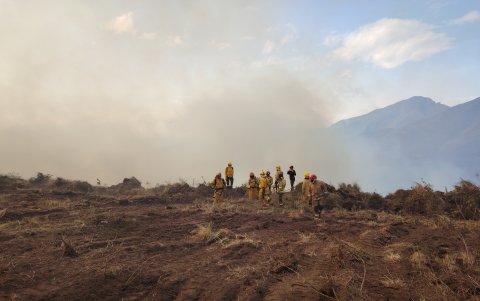 Escenario del incendio.
