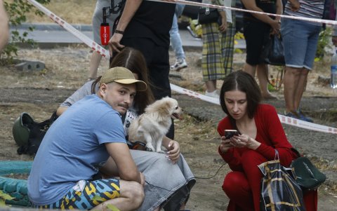 Ciudadanos que se quedaron sin hogar en las aceras