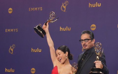 Anna Sawai y Hiroyuki Sanada, orgullosos de sus premios a actriz y actor principal en la categoría serie dramática