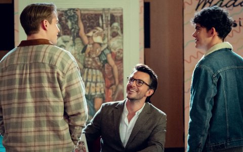 Jonathan Bailey como Jack Maddo en Heartstopper 3.