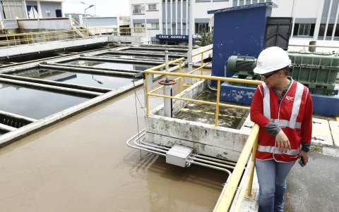 Imagen referencial de la planta de agua potable La Toma.