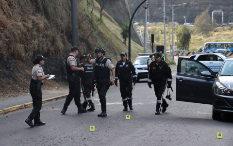 Criminalística recogió indicios que serán analizados en el atentado de este 19 de septiembre en Quito.