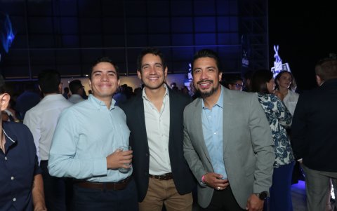 Miguel Merrill, Andrés Machado y Vicente Cáceres.