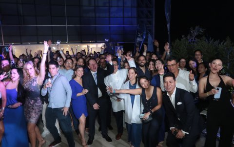 La selfie general no podía faltar.