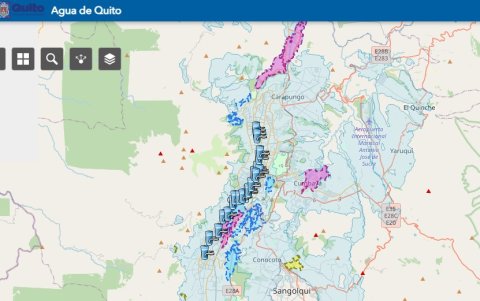 En la plataforma de Epmaps debe presionar el botón rojo de ubicación e ingresar el número de contrato de su planilla para ver el horario del corte de agua.