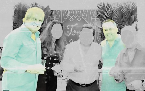 En el expediente del caso Pampa reposan varias imágenes en las que figuran ambos durante un cumpleaños.