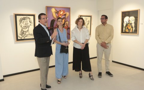 Xavier Castro, Doménica Borges, Pili Estrada y Enrique Suárez.