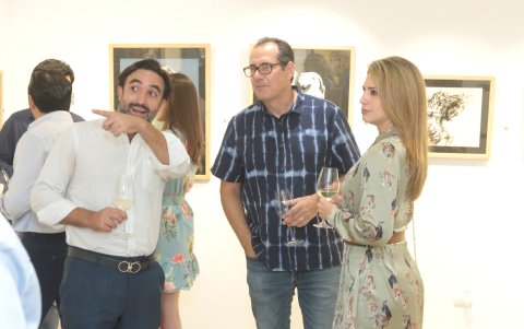 Mario Andrade, Saidel Brito y Andrea Chávez.