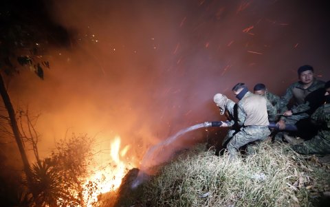 En 2024 se registraron 262 incendios forestales en Quito.
