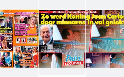 Recorte de la revista Privé, donde se publicaron las fotos.