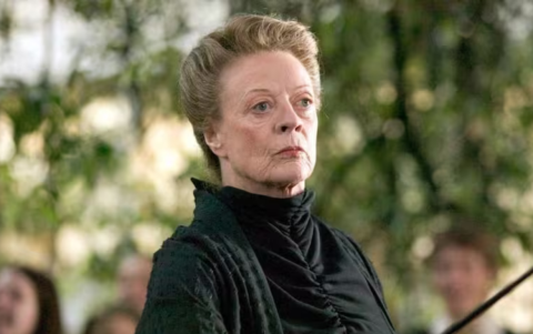Smith interpretando a la profesora McGonagall.