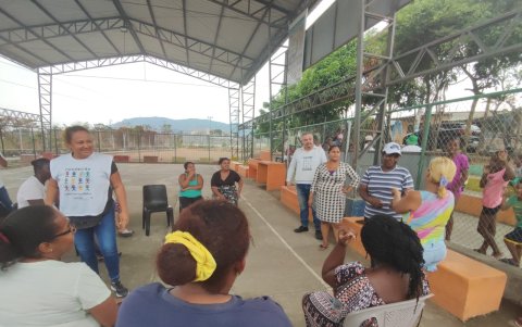 El centro de apoyo para familias de comunidades del noroeste de Guayaquil