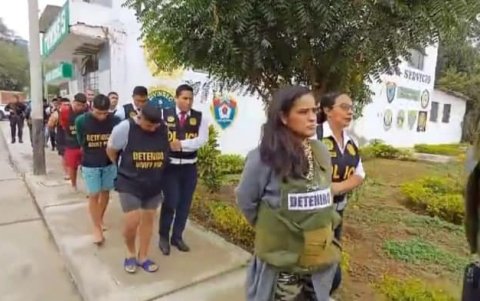 La Policía de Perú detuvo a siete ecuatorianos y dos peruanos vinculadas a bandas criminales.