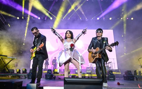 Belanova en concierto.