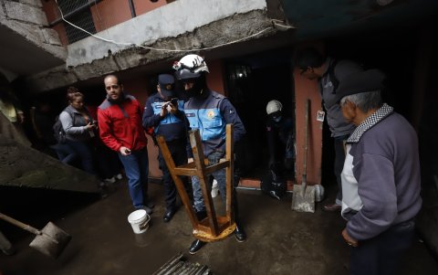 En total se registraron 21 incidentes tras las lluvias en Quito.