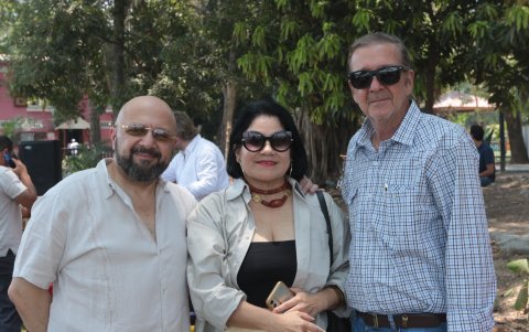 Jorge Saade, Lourdes Delgado y Simon Pandzic.