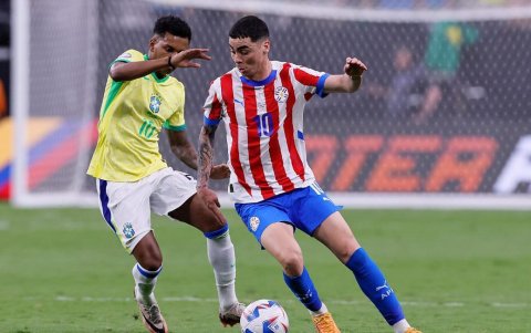 La Albirroja derrotó por la mínima a Brasil en la octava jornada de eliminatorias.