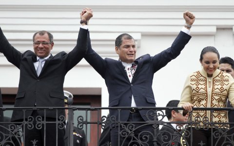 Jorge Glas y Rafael Correa son parte de los sentenciados en el caso Sobornos.