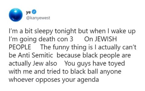 West dice que no puede ser antisemita, 