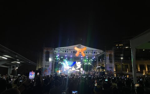 Uno de los momentos más emotivos se vivió durante el concierto de Adrián Barba, que interpretó varios temas de Drgaon Ball.