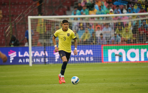 Piero Hincapié, zaguero del Bayer Leverkusen alemán y titular indiscutible en la selección de Ecuador.