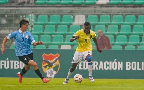Justin Lerma (d), extremo ofensivo tricolor, que se unirá al Borussia Dortmund alemán en 2026, cuando cumpla la mayoría de edad.