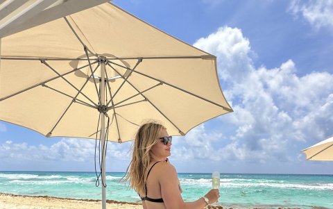 Luana Alonso practicó natación por 18 años.