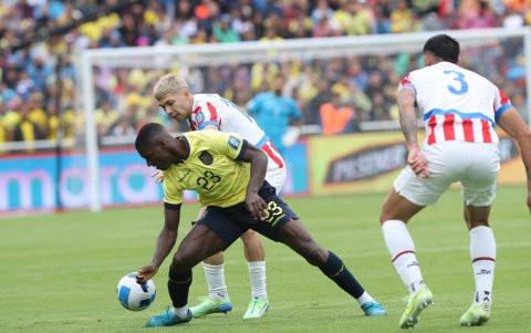 Miño Moi recibió una amarilla en el partido ante Paraguay y Uruguay.