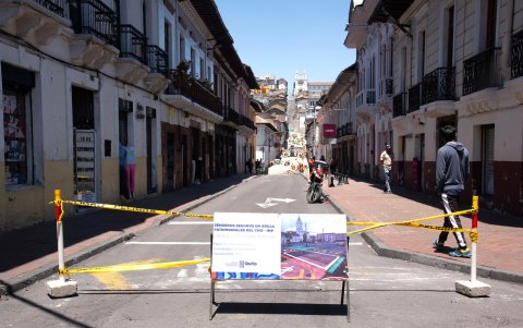 Calles del Centro Histórico están cerradas por los trabajos.