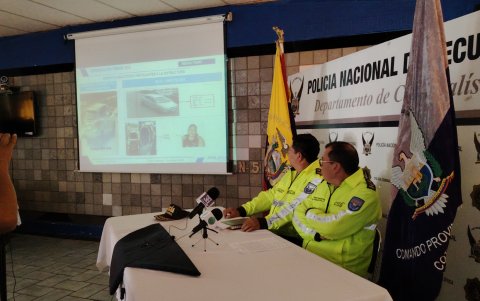 Durante la rueda de prensa la Policía Nacional dio a conocer detalles de las investigaciones realizadas.