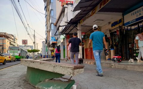 Daños. En la zona hay mobiliario con daños y algunas estatuas de animales instaladas a lo largo de la calle ya presentan desgaste.
