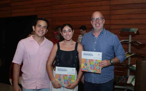 Raúl Cañizares, Alexia Chuqui y Otto Velasco.
