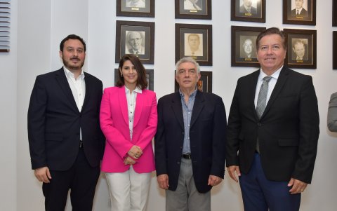 Fabricio Cornejo, Marcela Mardonez, Eleodoro Rouillon y Xavier Maldonado.