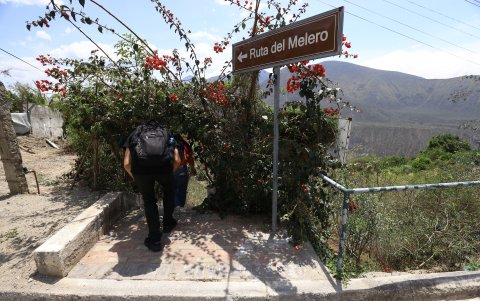 El recorrido por la Ruta del Melero lleva a los visitantes a través del camino por donde los contrabandistas transportaban el aguardiente.