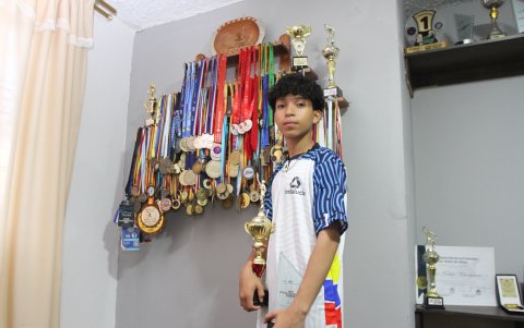 Boris Nestor ha conquistado éxitos en el tenis de mesa.