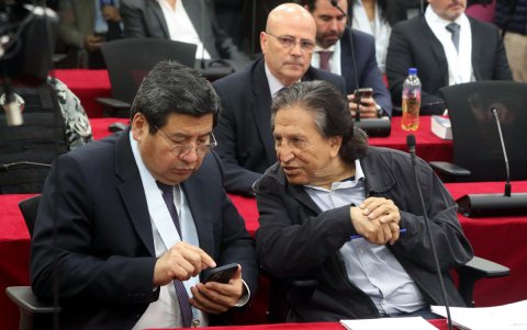 El expresidente de Perú, Alejandro Toledo, asistió a la lectura de su sentencia este lunes 21 de octubre de 2024 en Lima.