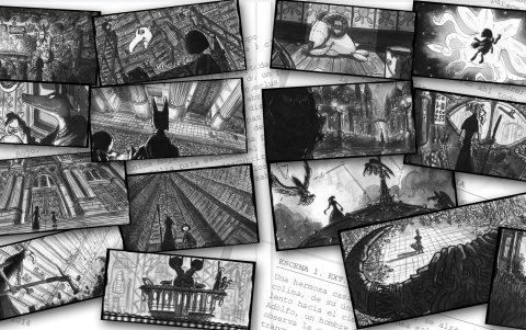 El filme se trabajó primero a través de storyboards.