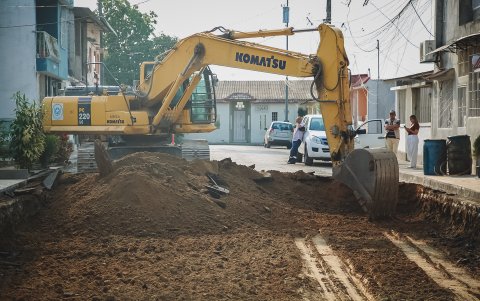Algunas calles quedaron completamente cerradas