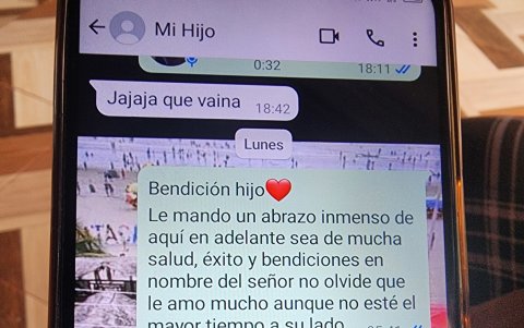 El último mensaje que le envió la madre al futbolista el día de su cumpleaños.