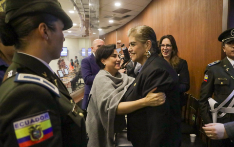 Mónica Palencia en la Asamblea Nacional para su juicio político.