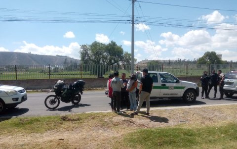 La camioneta sustraída fue recuperada en el sector de Salache.