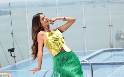 Luciana se considera fan de la moda latina.