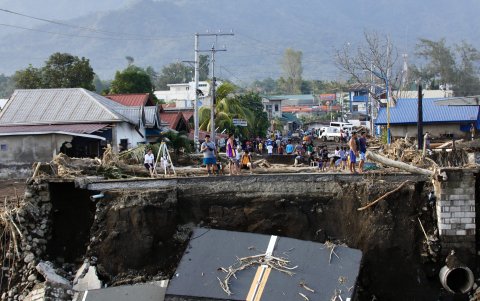 Estragos que dejó a su paso Tramí por las Filipinas
