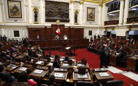 El Congreso en una de las sesiones. El 7 de noviembre se reunirá para debatir, en exclusiva, una serie de proyectos de ley que plantean fortalecer la seguridad ciudadana