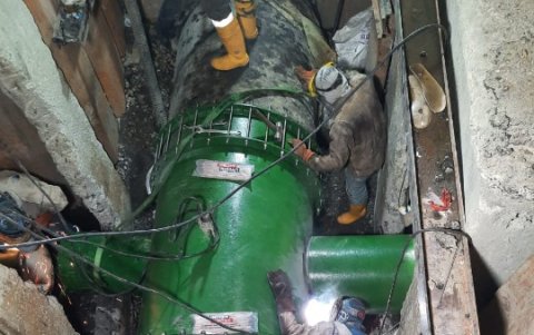 Las pruebas de la renovación de las válvulas colocadas se hicieron desde la noche del 30 de octubre, según informó Interagua.