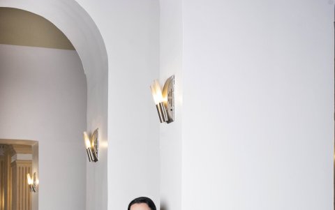 Fiorentino mostró recientemente su colección en el Paseo San Francisco.