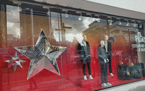 Vitrinas. Así lucen las vitrinas de malls de Quito.