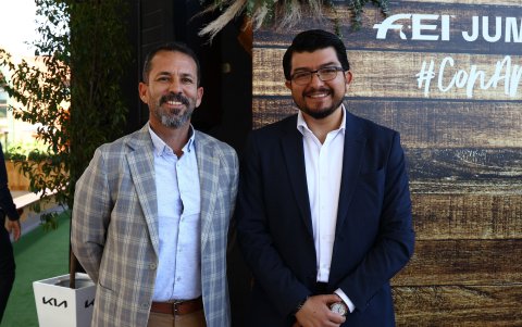 El equipo hípico ecuatoriano.